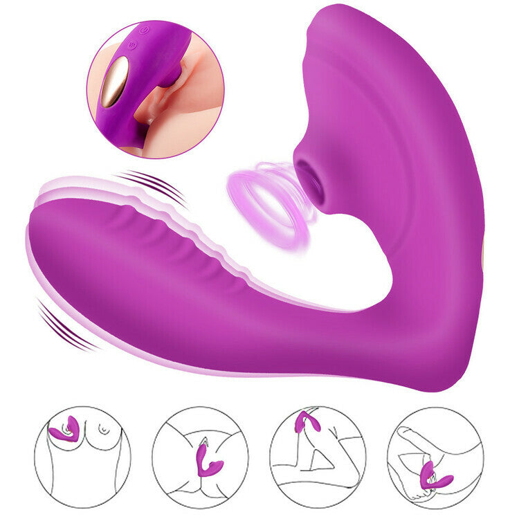 Dildo/Clit Sucker & Vibrator Combo