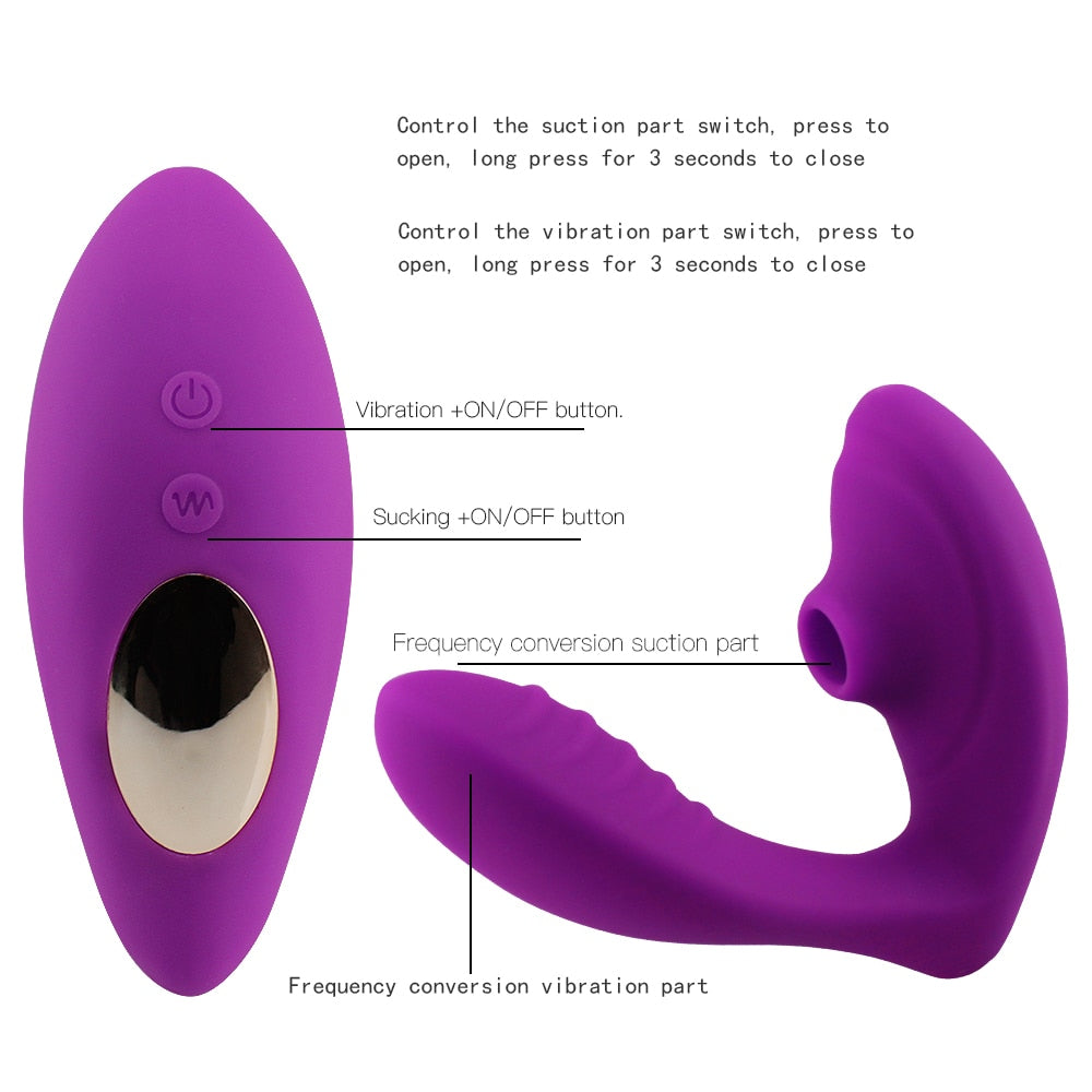 Dildo/Clit Sucker & Vibrator Combo