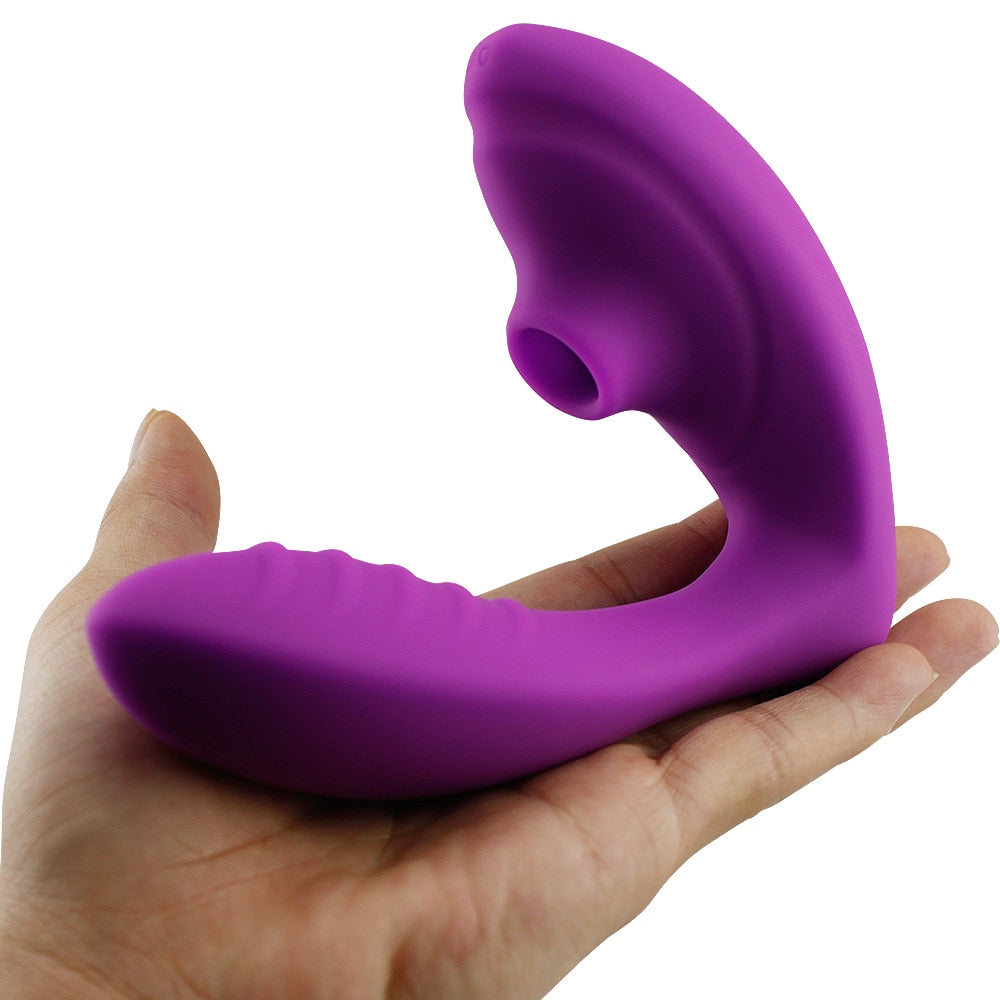 Dildo/Clit Sucker & Vibrator Combo