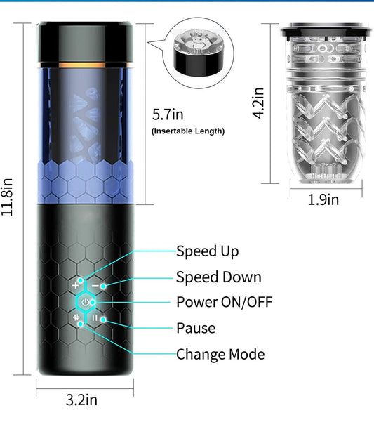 Thrusting Spinning Suction Masturbation Cup